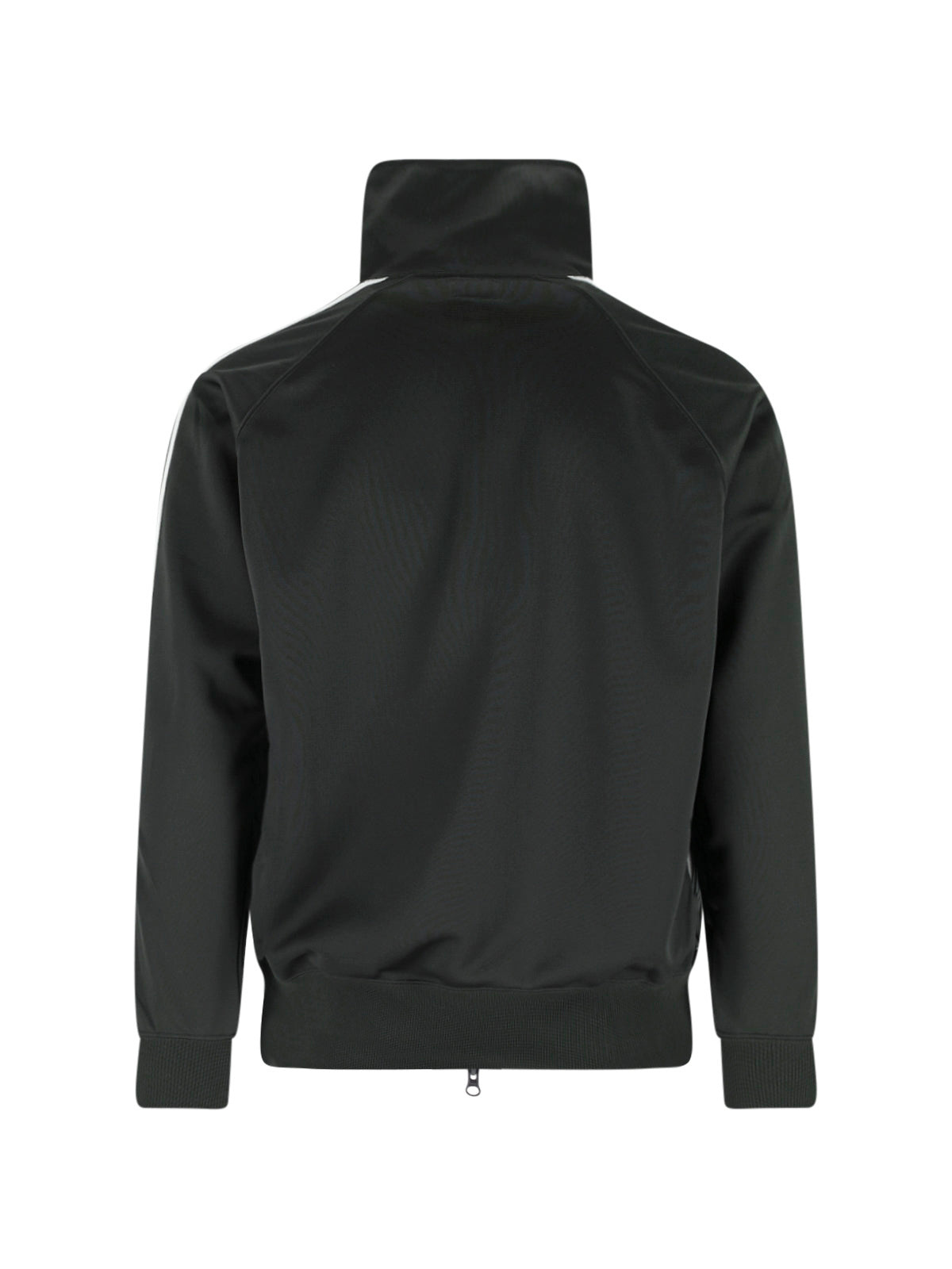 Black Poly Smooth Double Zip Jacket