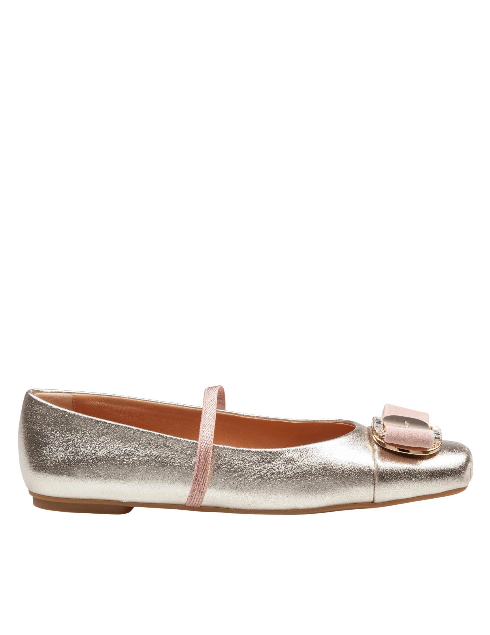 New Vara Ballerina Flats In Laminated Nappa