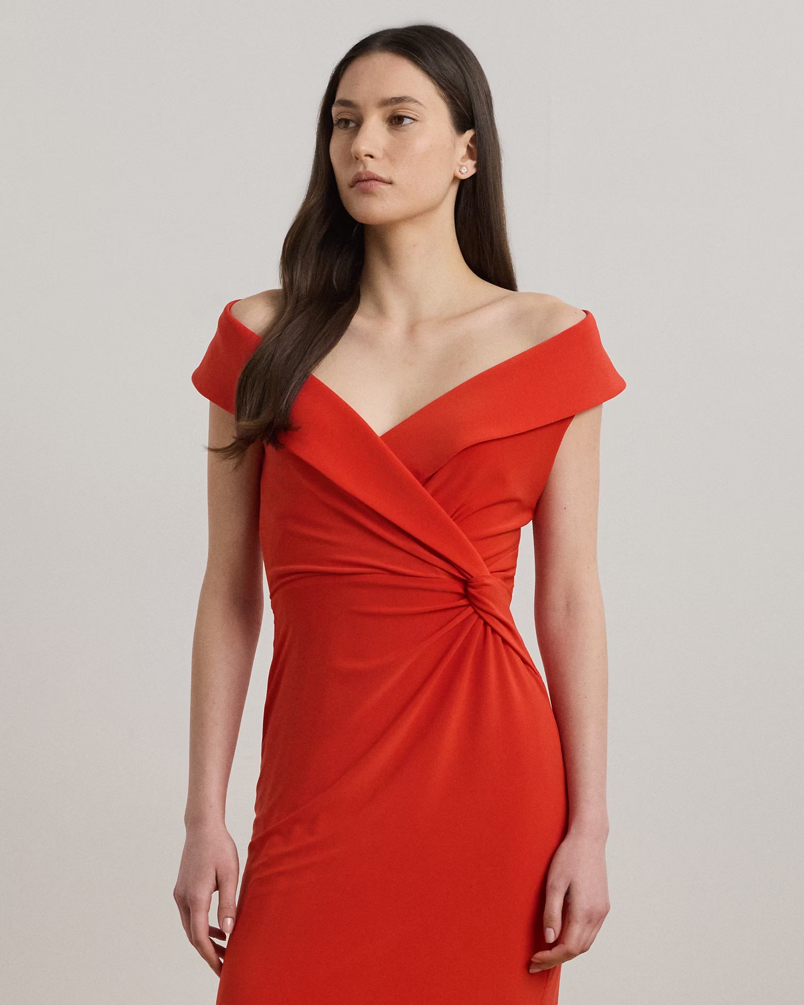 Red Leonidas Sleeveless Evening Gown