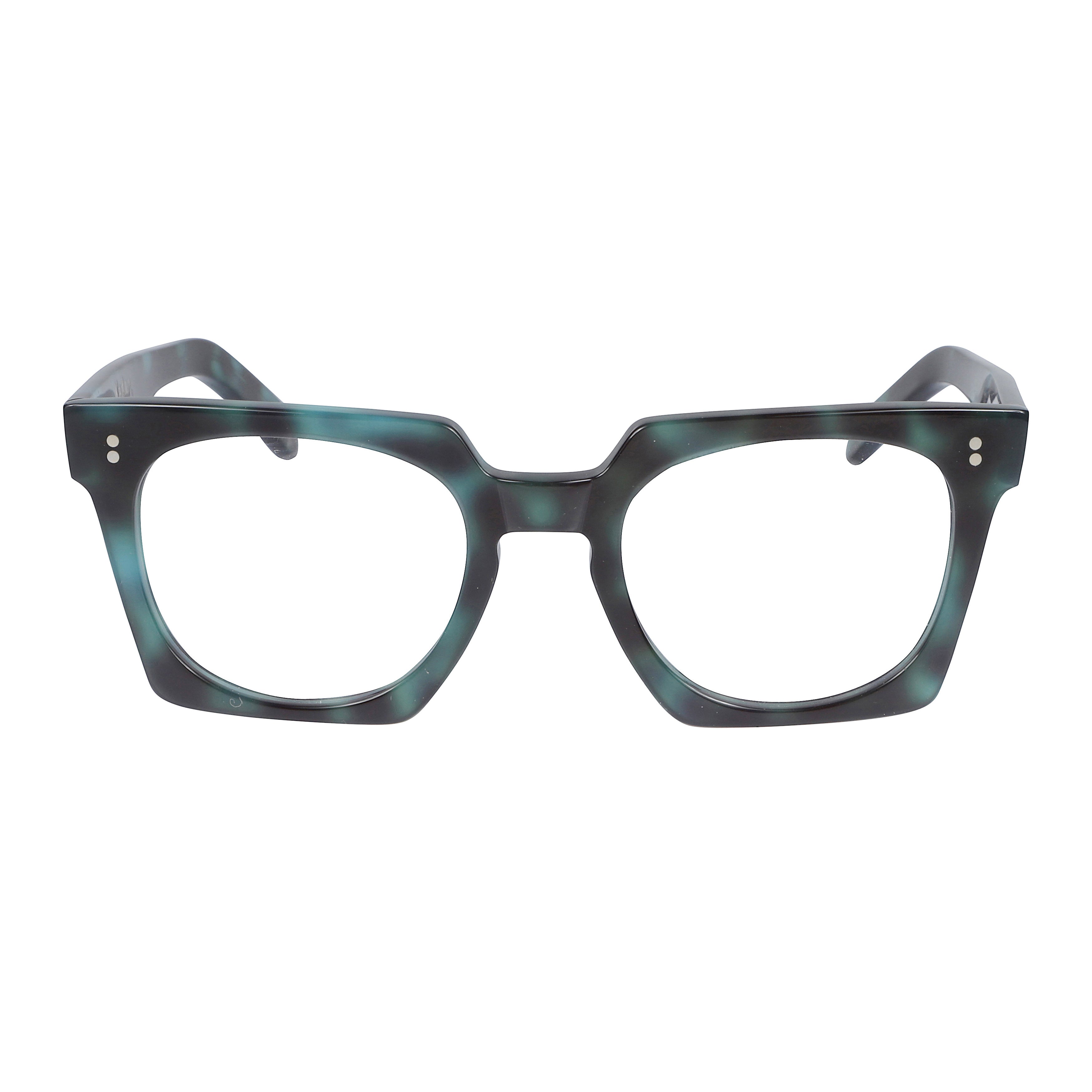 Maya Oversized Square Frame Eyeglasses with Marbled Pattern