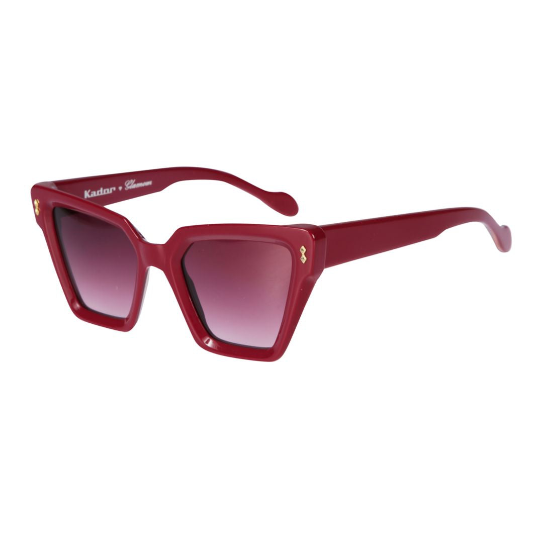 Vanessa Glamour Oversized Geometric Frame Sunglasses with Gradient Tint
