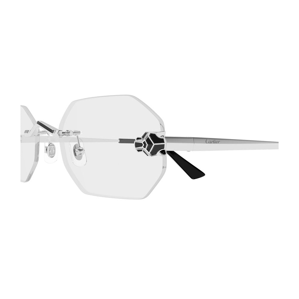 Ct0599O Panthère De Rimless Silver-Toned Optical Glasses