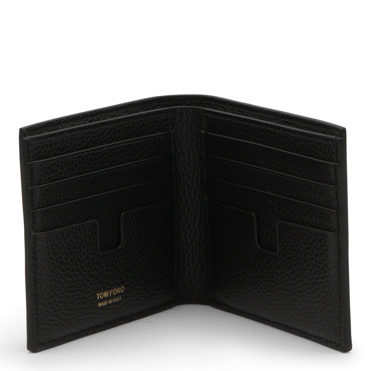 Textured Black Leather Wallet