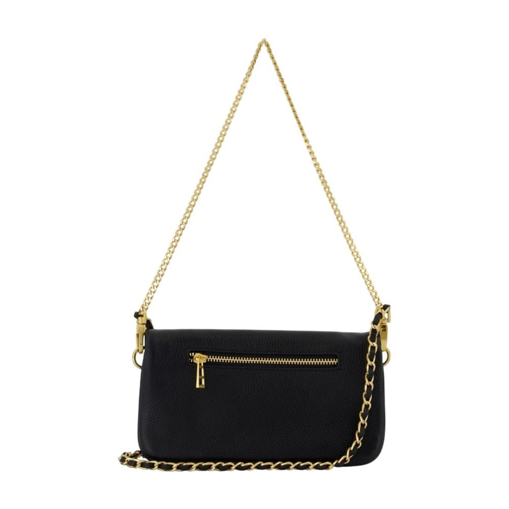 Rock Nano Wallet On Chain - Leather - Black