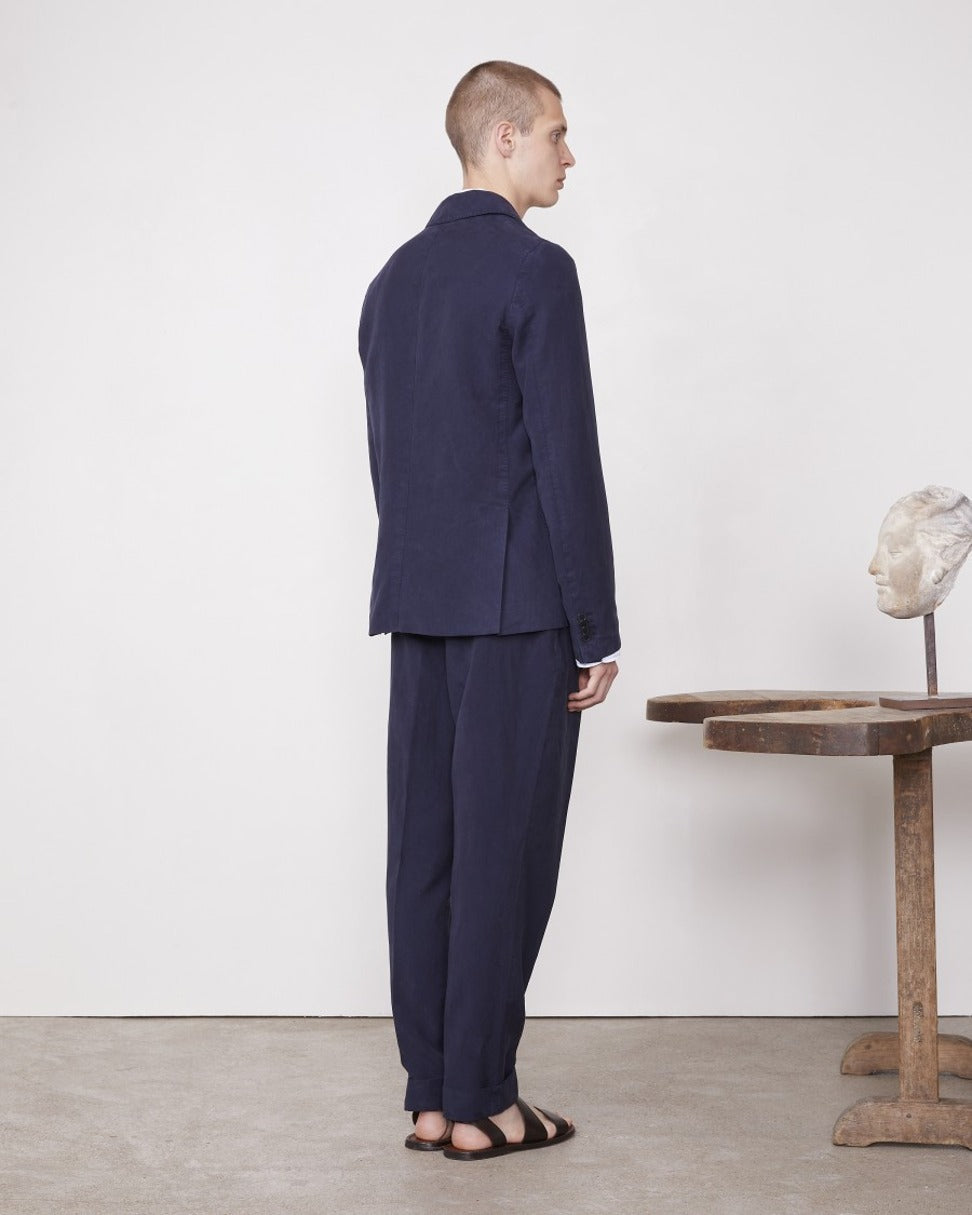 Unconstructed Two-Button Jacket With Soft Shoulder Design