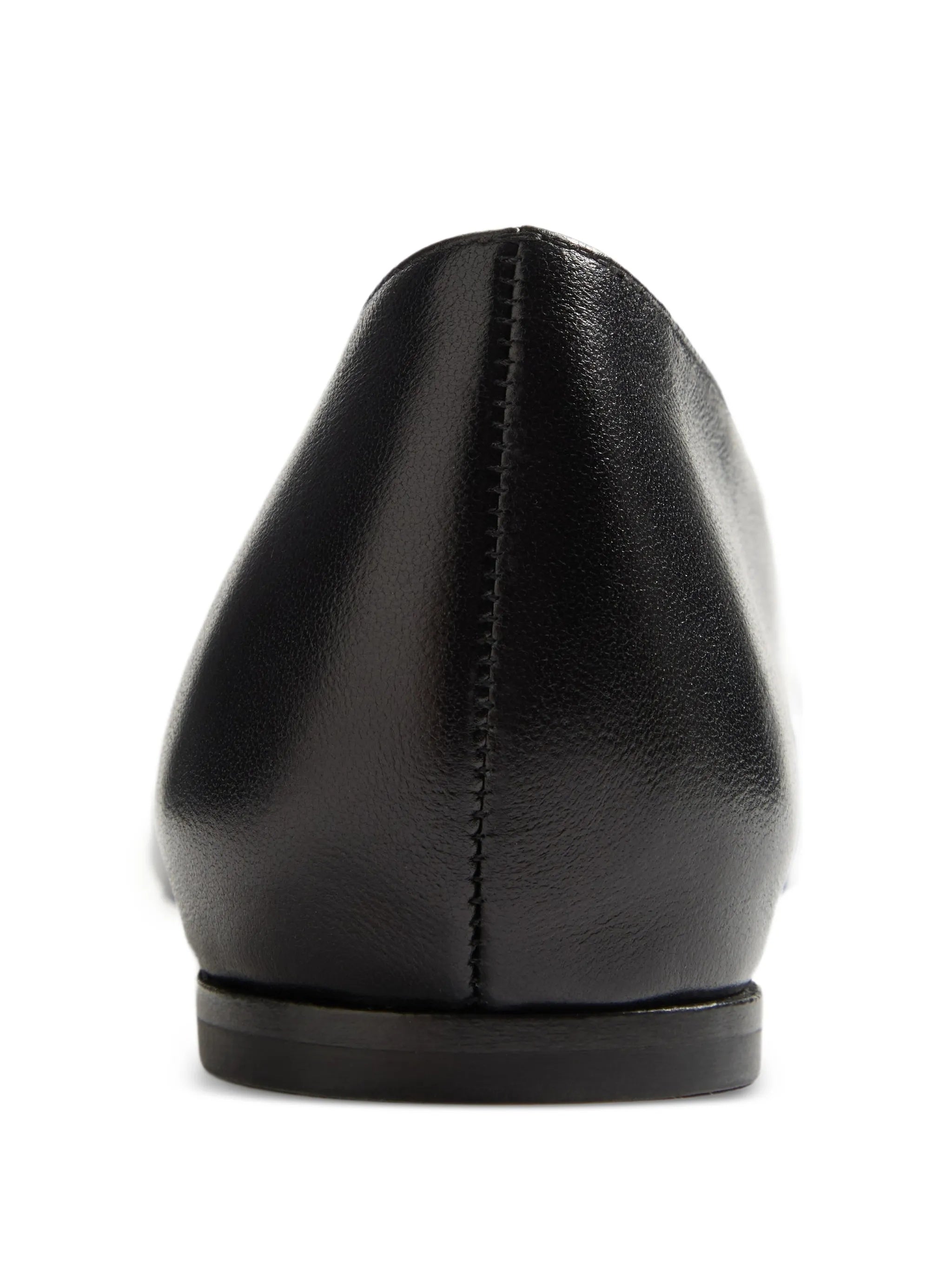 Black Vlogo Signature Pointed Toe Ballerinas
