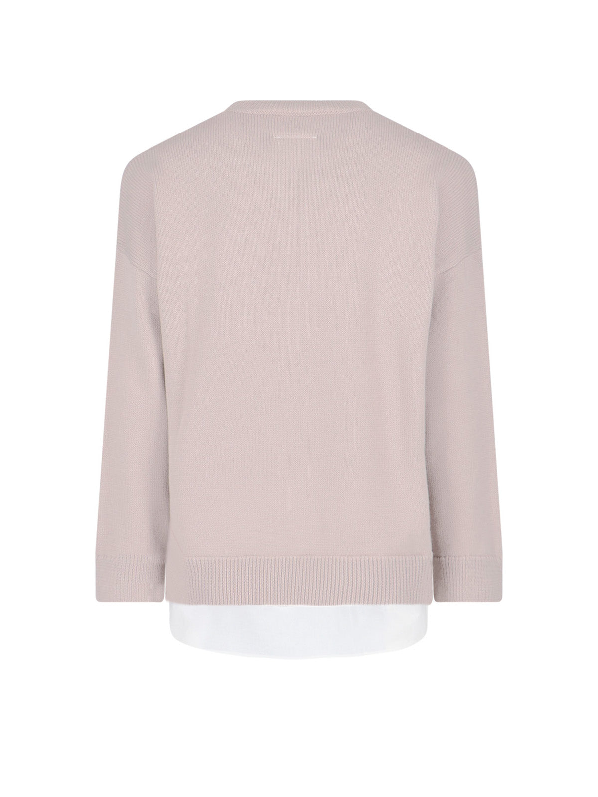 Textured Knit Sweater with Ribbed Trim – Neutral