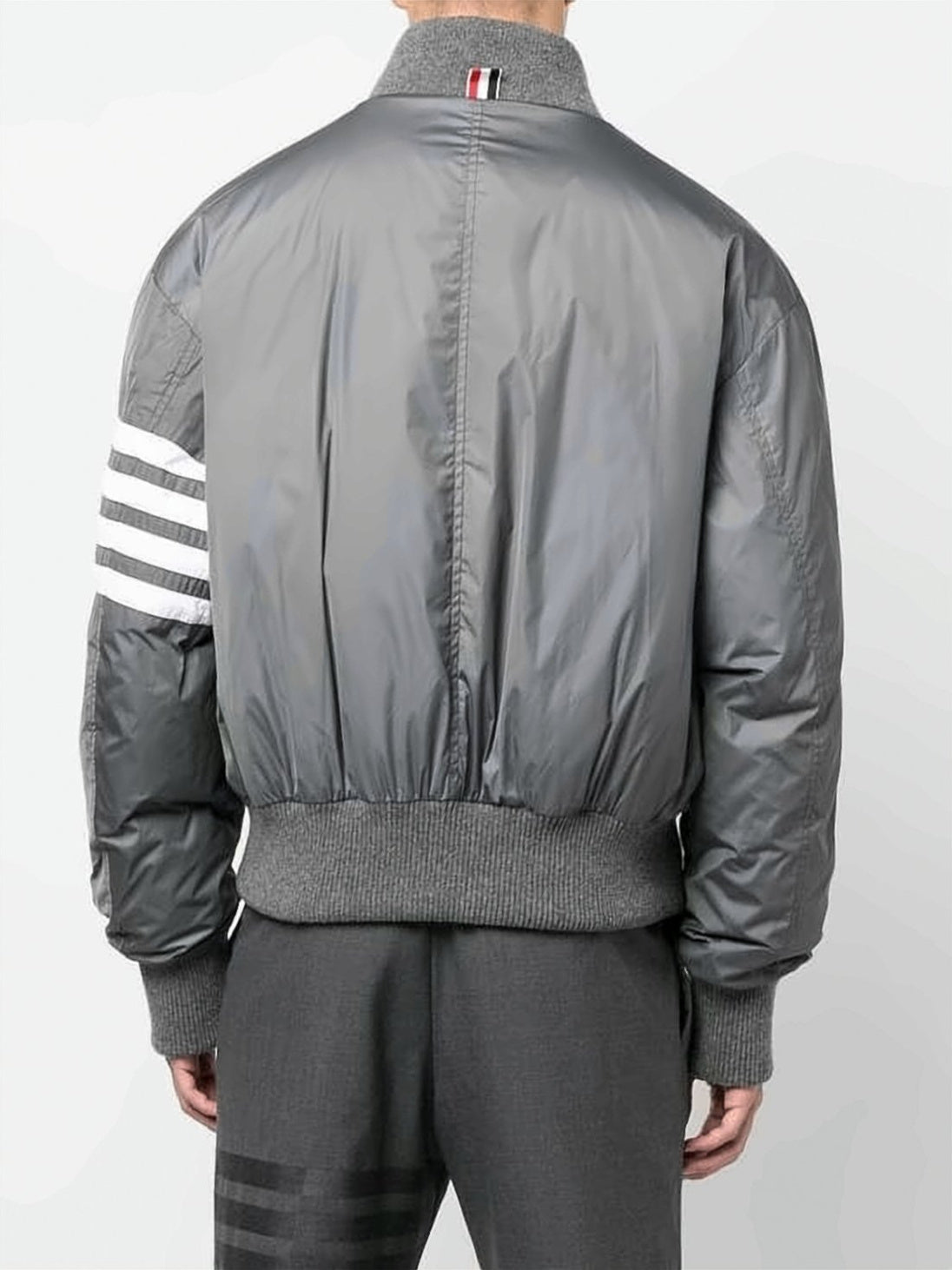Padded Jacket with Ribbed Details