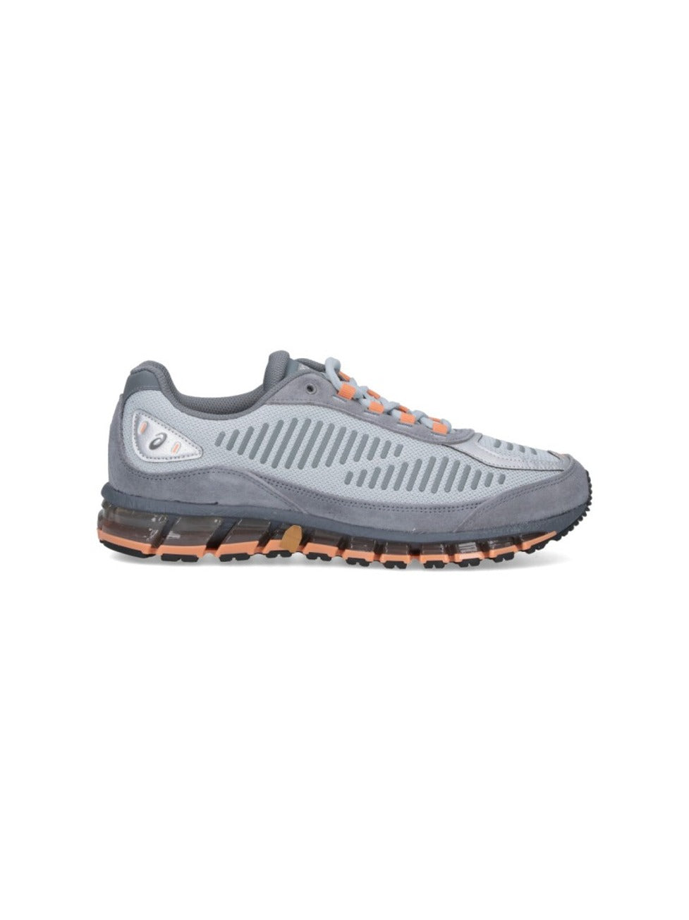 Streamlined Grey Sneakers With Accent Details