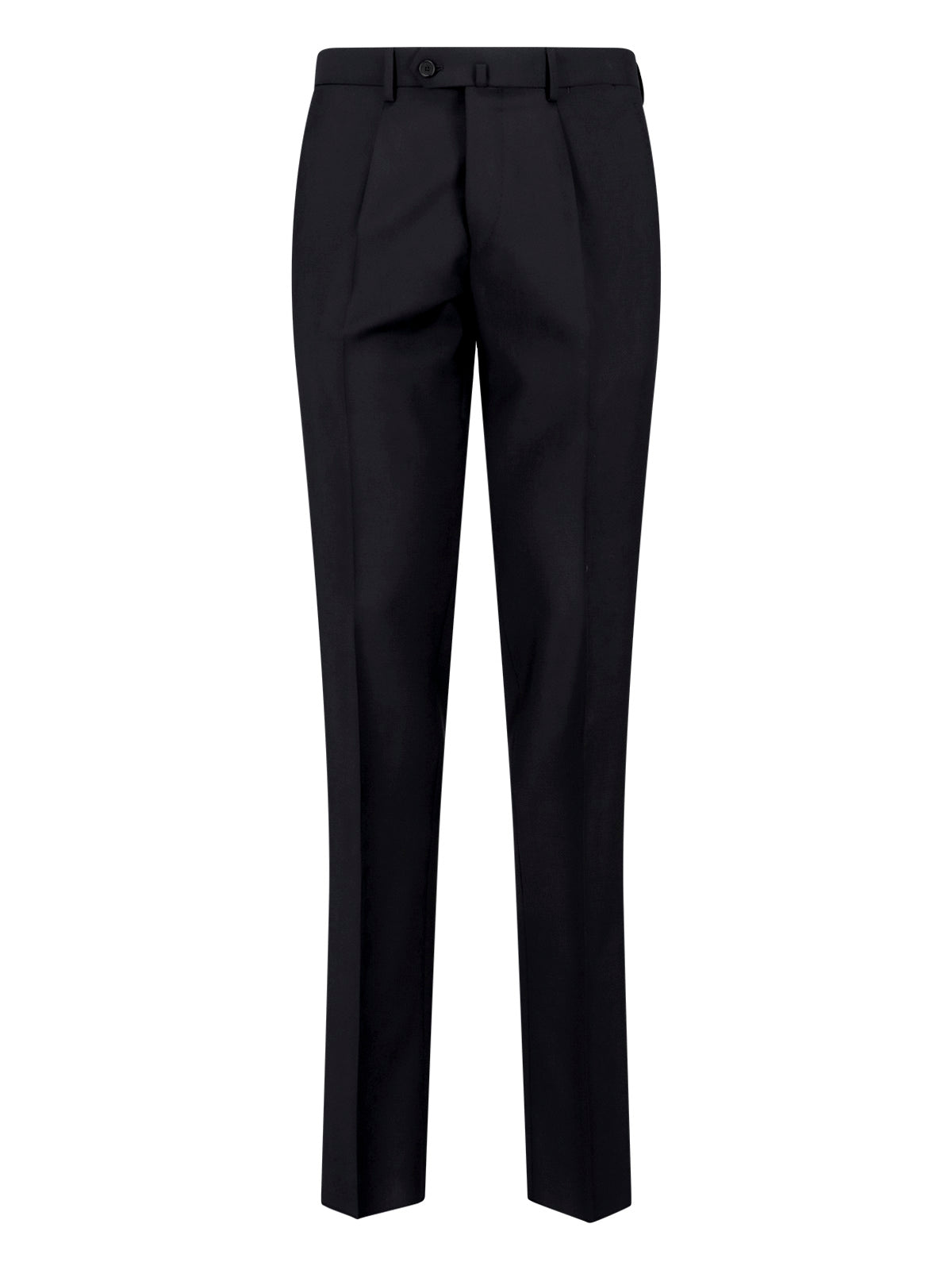 Black Double-Breasted Wool And Mohair Blend Suit