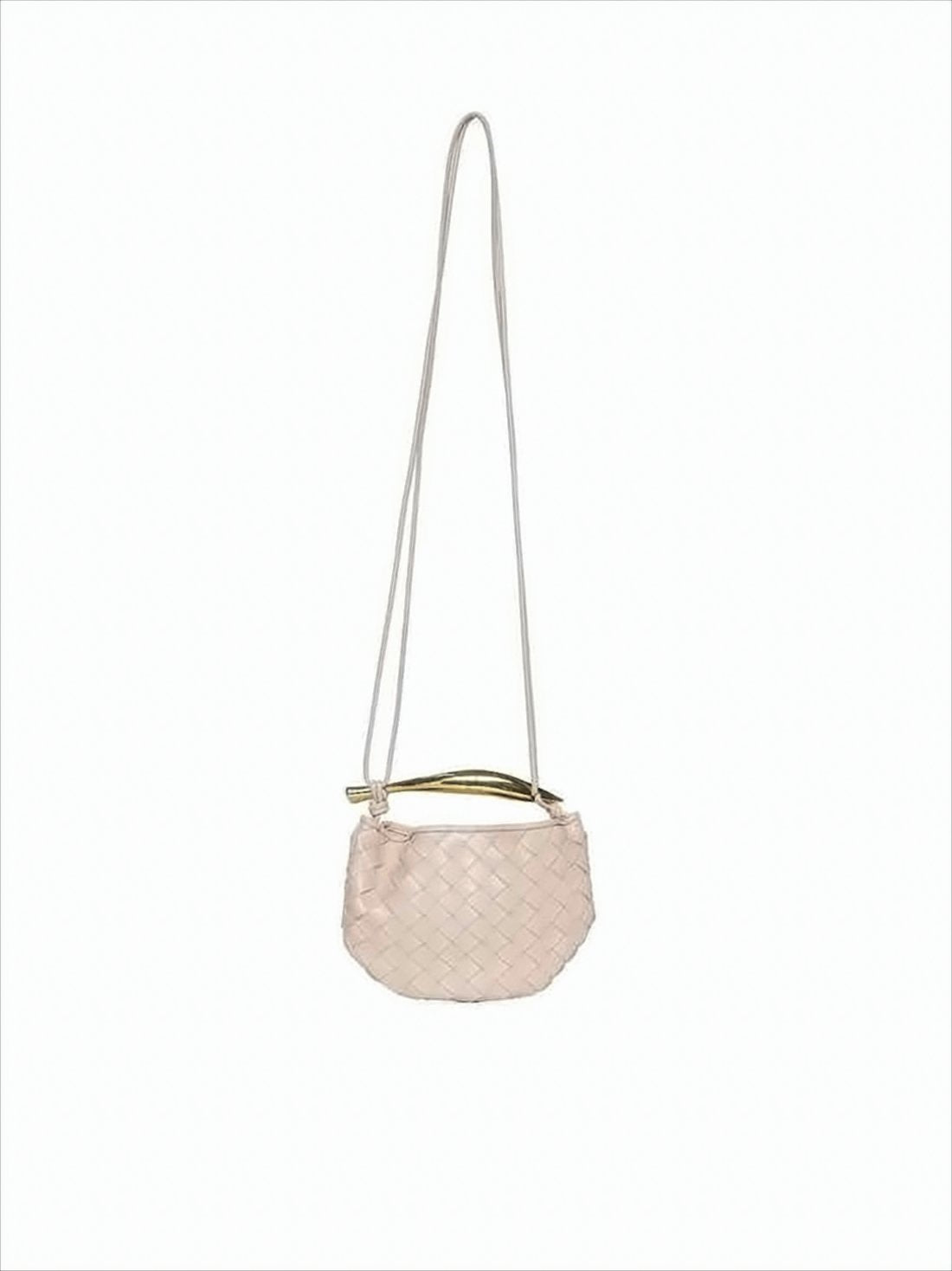 Woven Lambskin Shoulder Bag