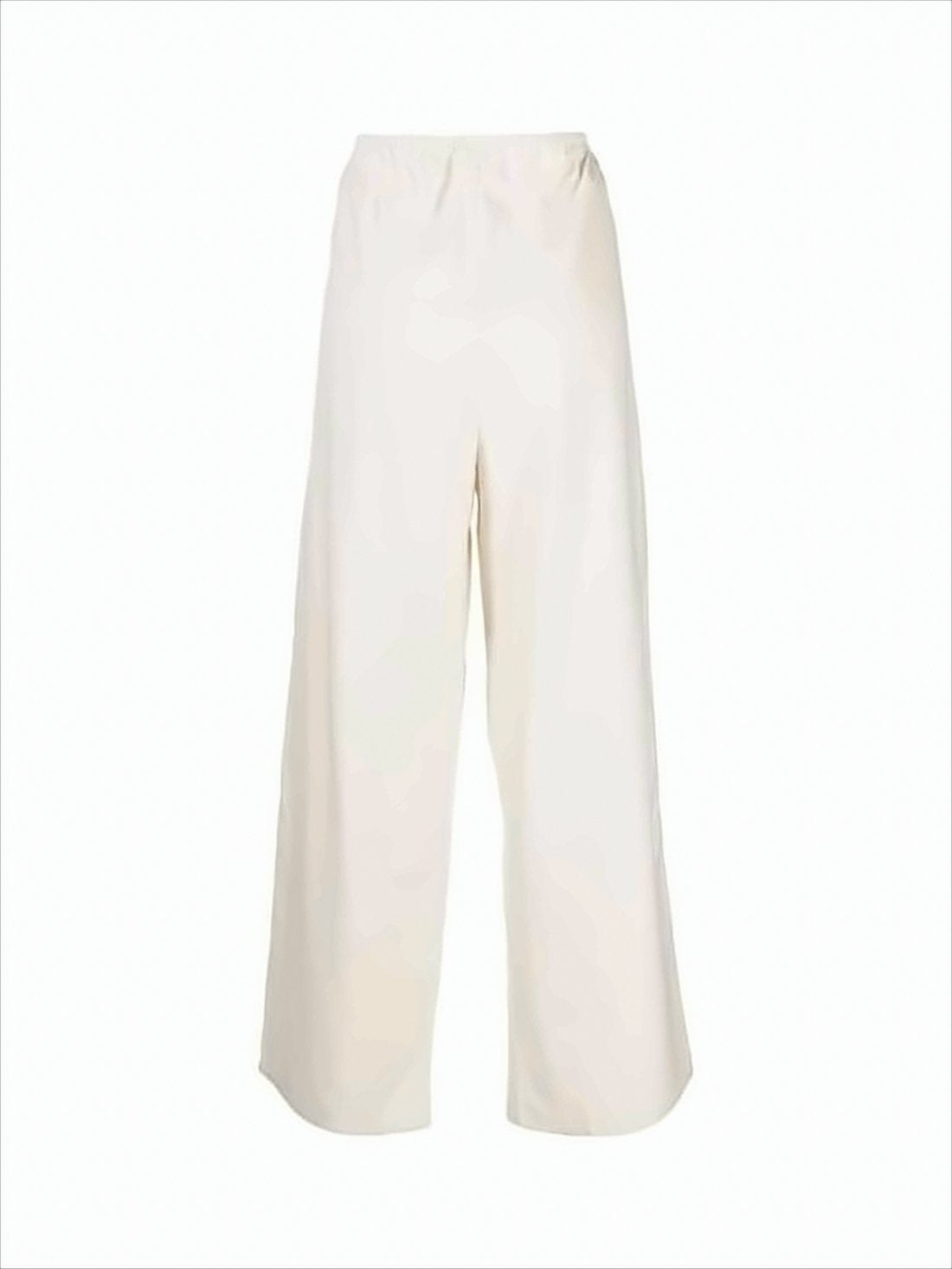 Wide-Leg Silk Pants with Relaxed Fit