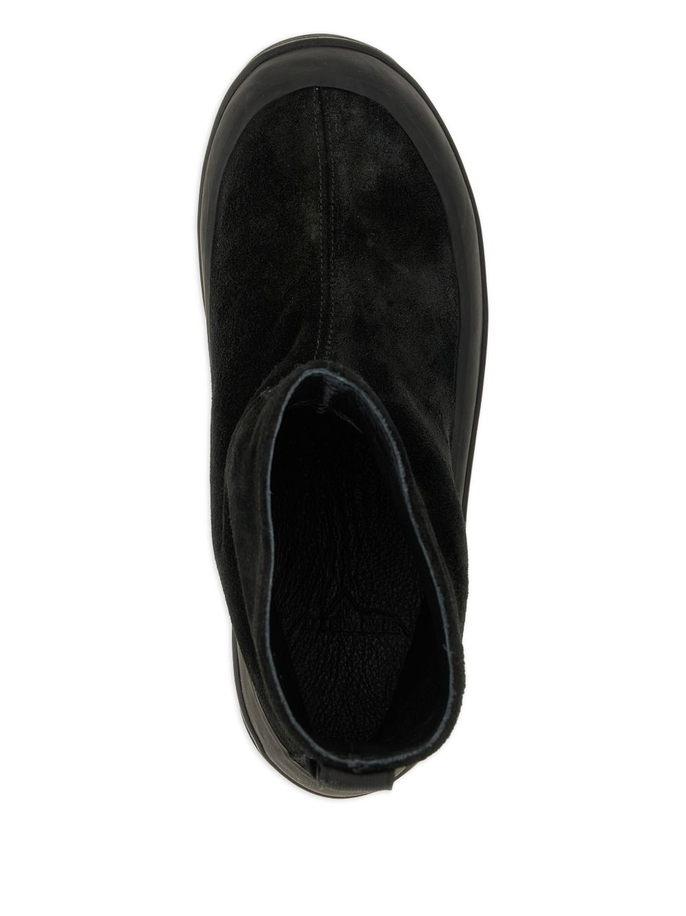 Suede Ankle Boots With Compass Logo