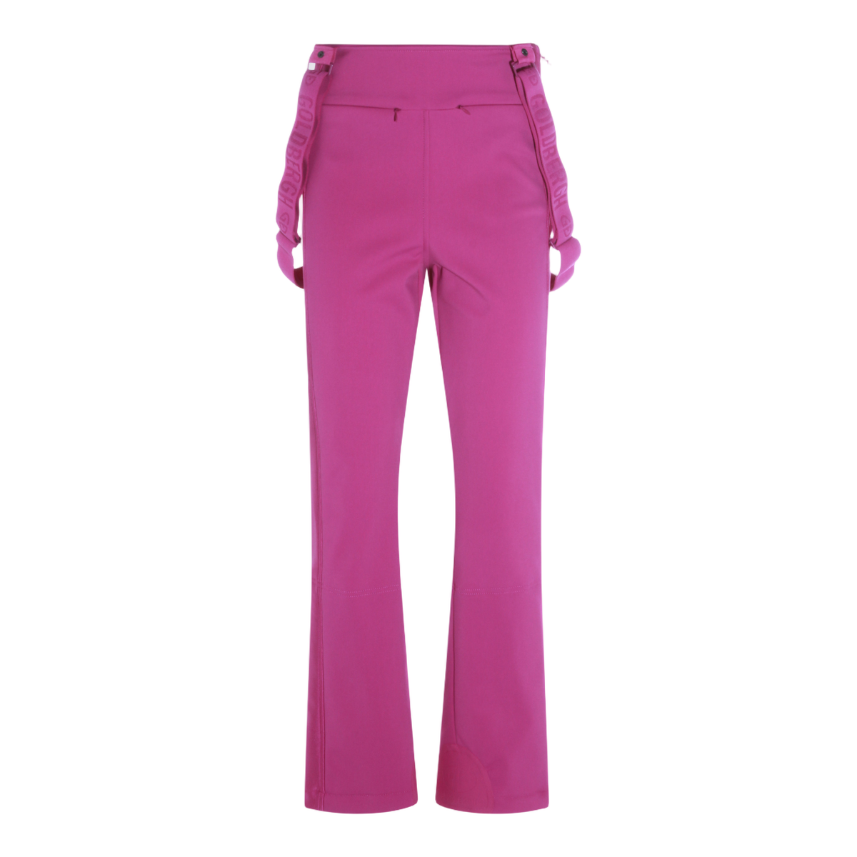 Fitted Purple Trousers with Adjustable Suspenders