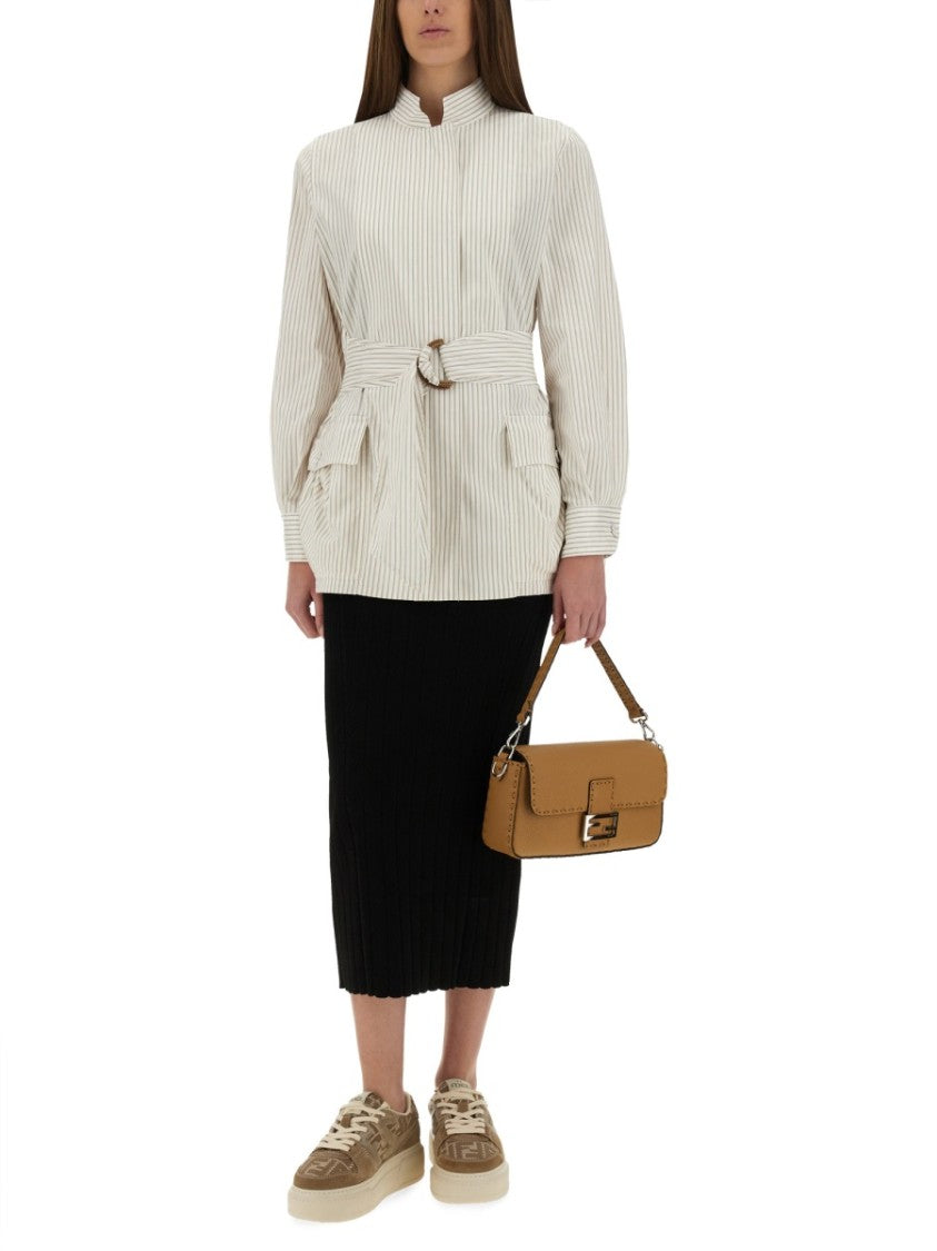 Structured Cotton And Silk Blouson