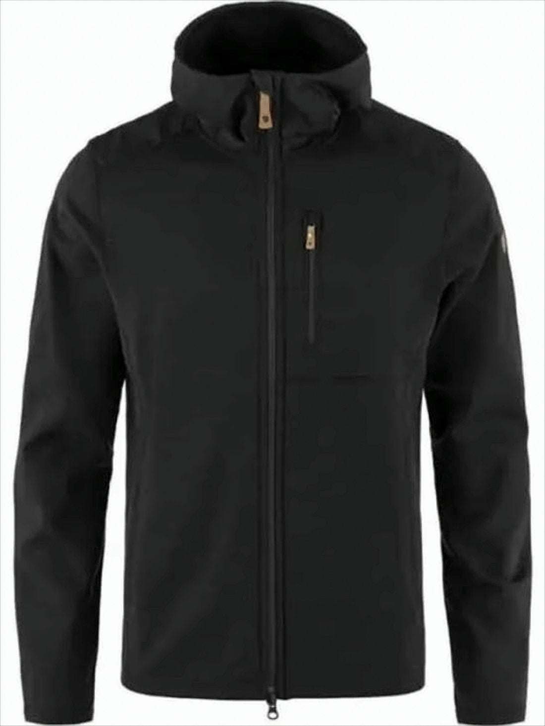 Hooded Zip-Front Jacket with Streamlined Silhouette