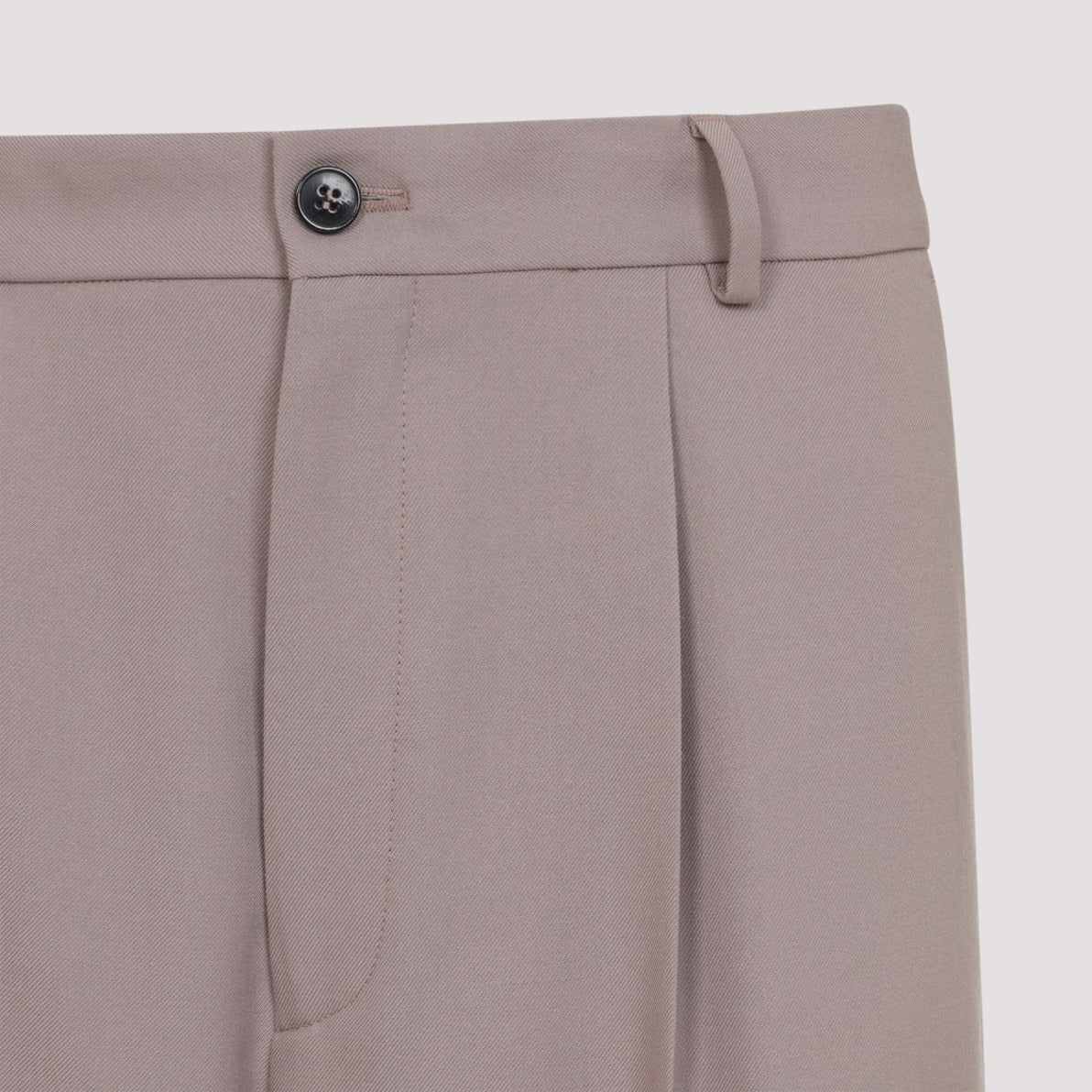 Straight-Leg Trousers With Clean Front Pleat
