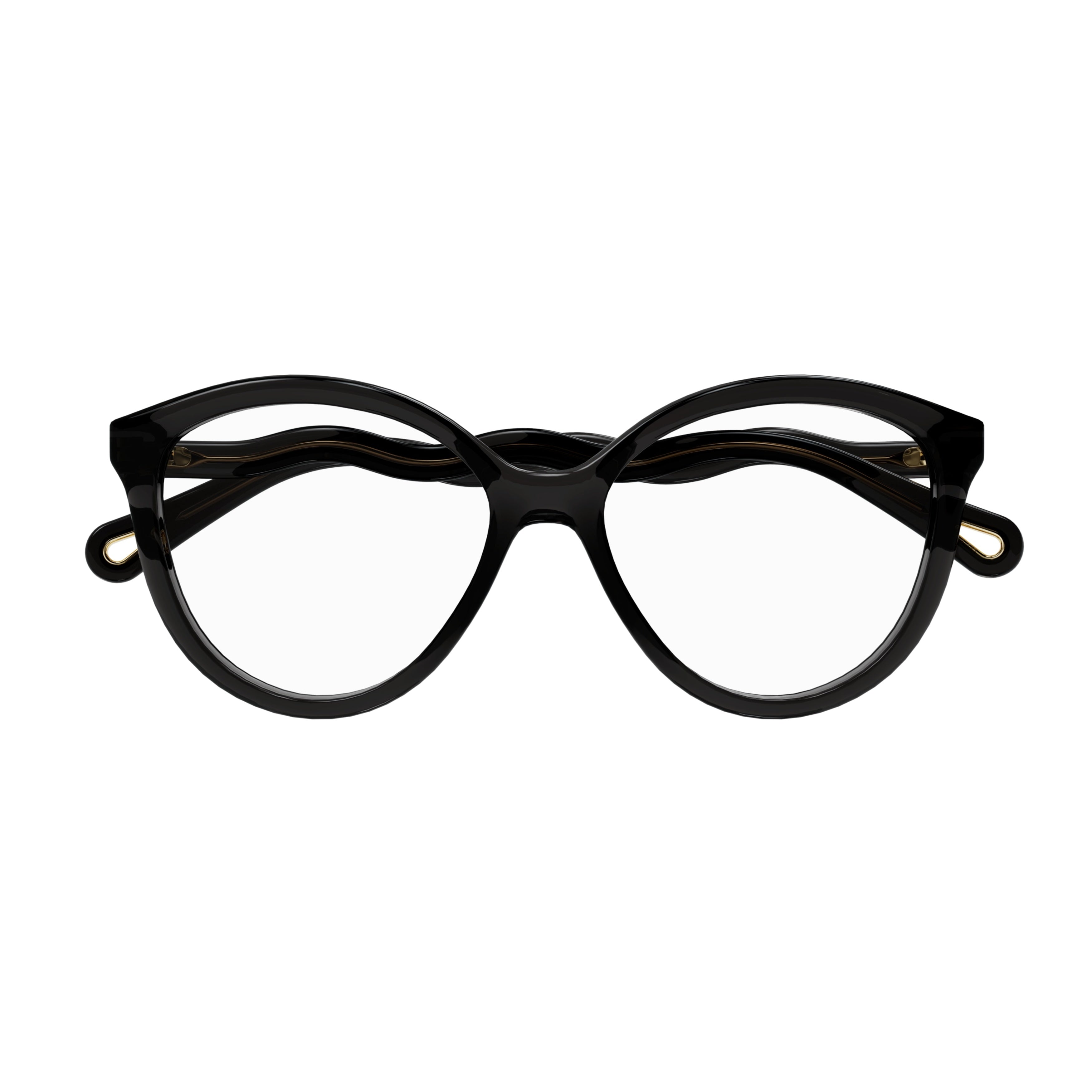 Ch0089o Rounded Black Bio Acetate Eyeglasses