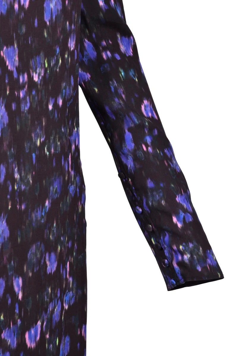 Long Dress Straps - Black/Purple