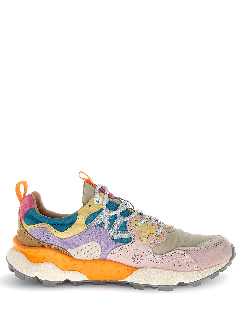 Multi-Layered Sneakers with Pastel Color Blocks