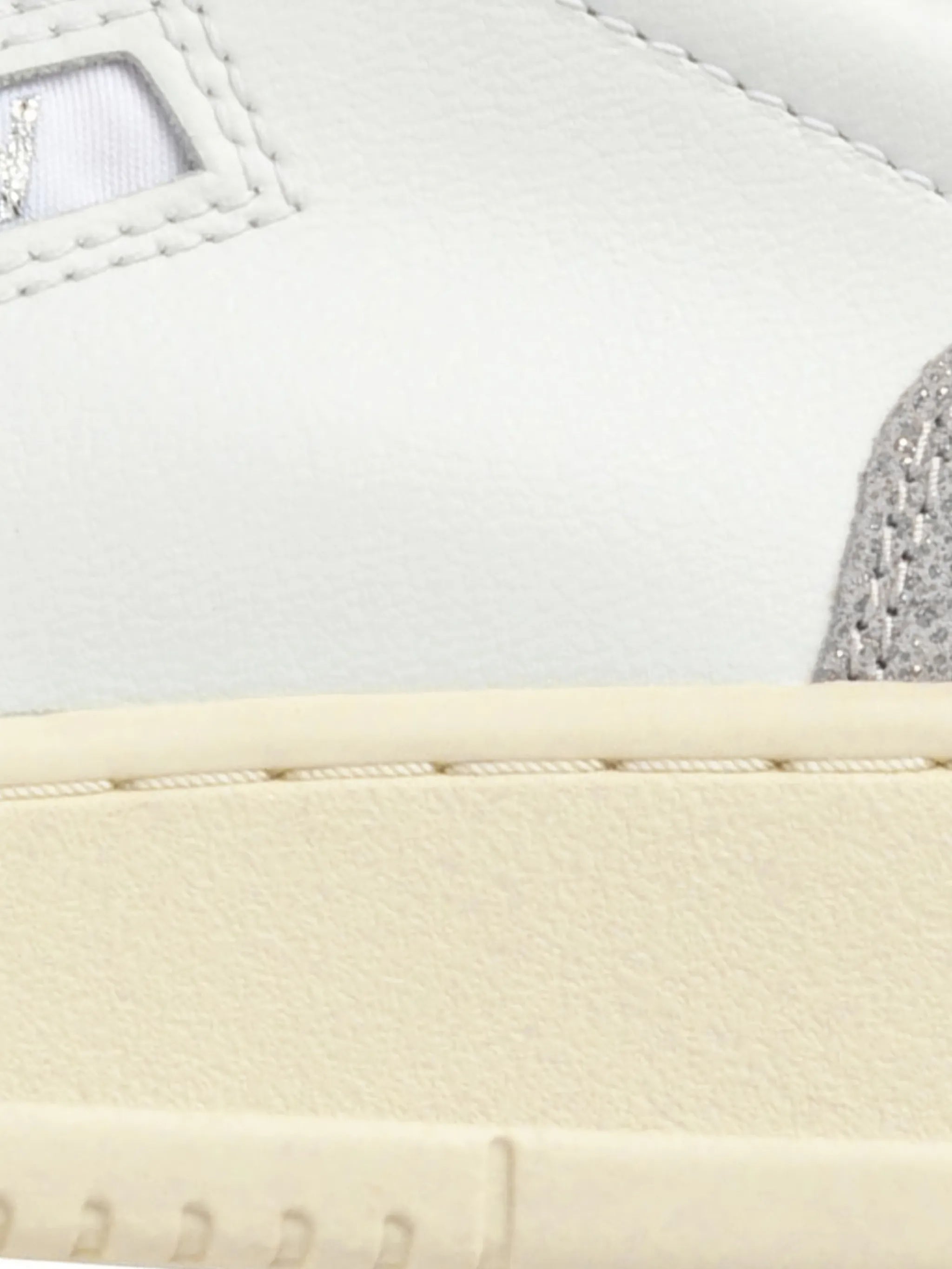 White Medalist Low Perforated Suede Sneakers