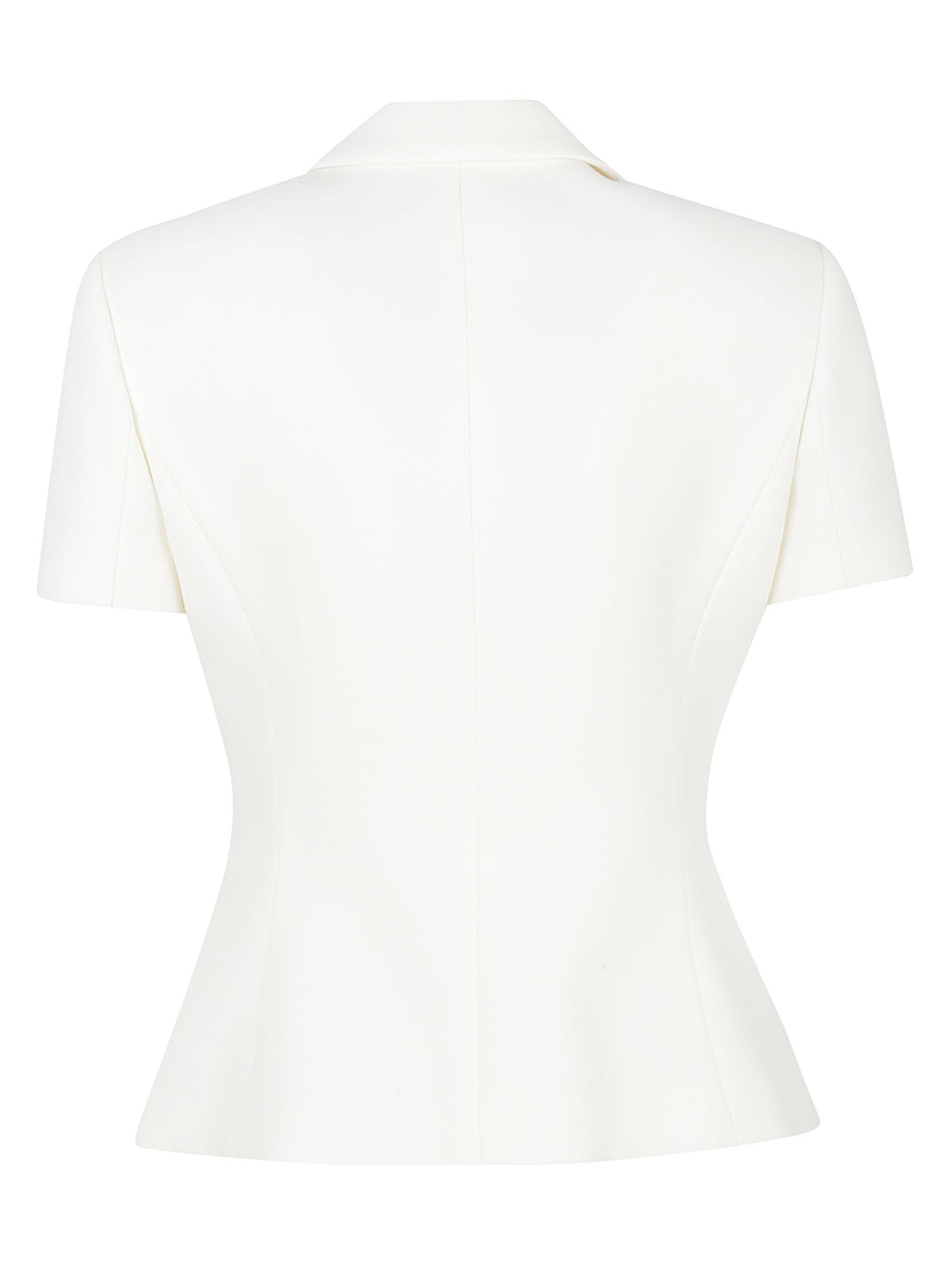 Double-Breasted White Jacket