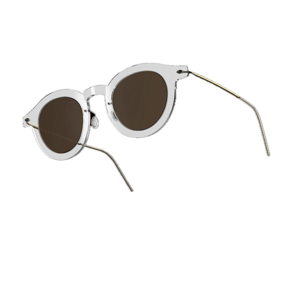 Sun Titanium 8342 C01/Pgt/Sl111/Crystal Round Lens Sunglasses
