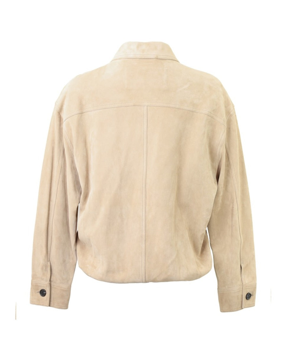 Relaxed Fit Goat Leather Jacket
