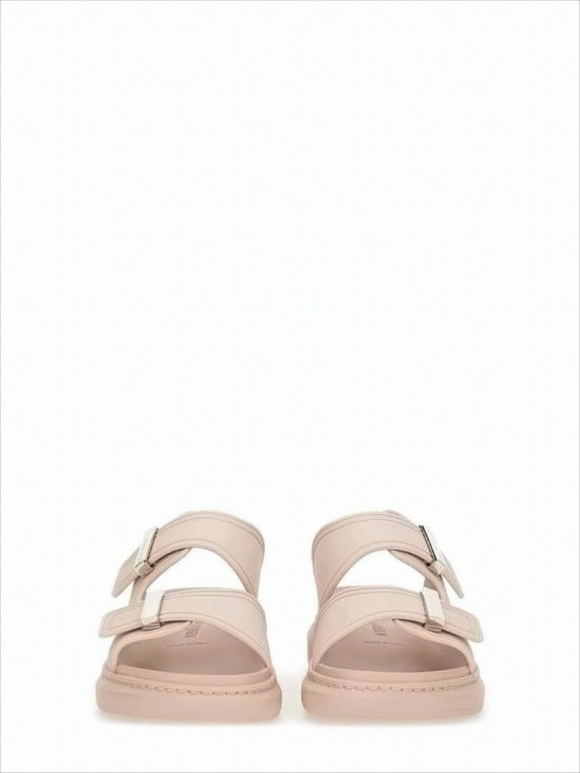 Minimalist Rubber Mules with Adjustable Straps