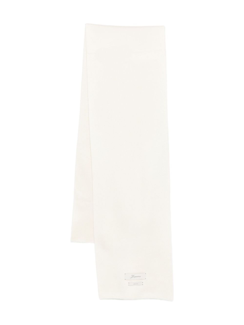 Long Rectangular Beige Scarf