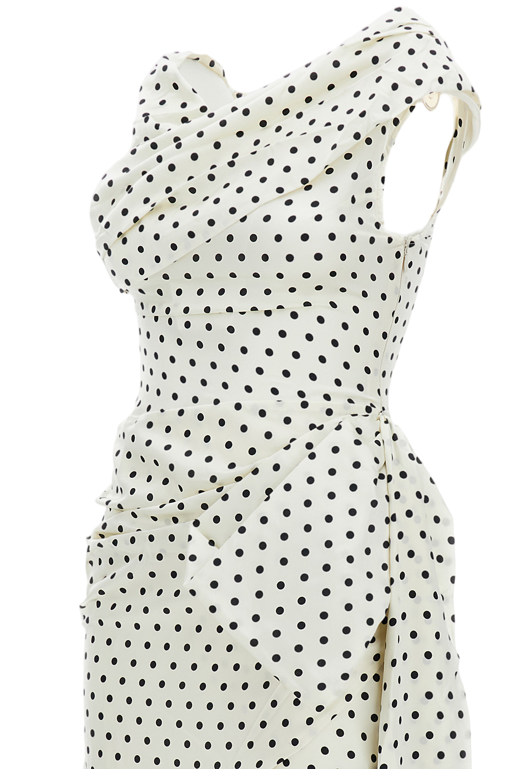 Polka Dot Satin Mini Dress