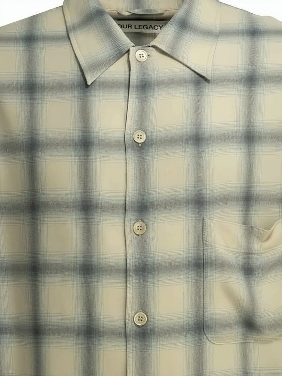 Checkered Viscose Long-Sleeve Shirt