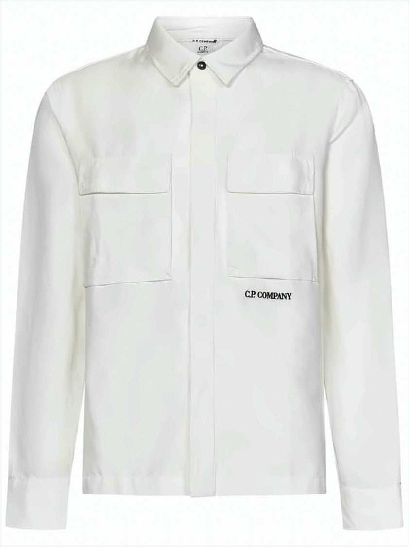 Minimalist Long-Sleeve Shirt With Classic Collar And Buttoned Cuffs