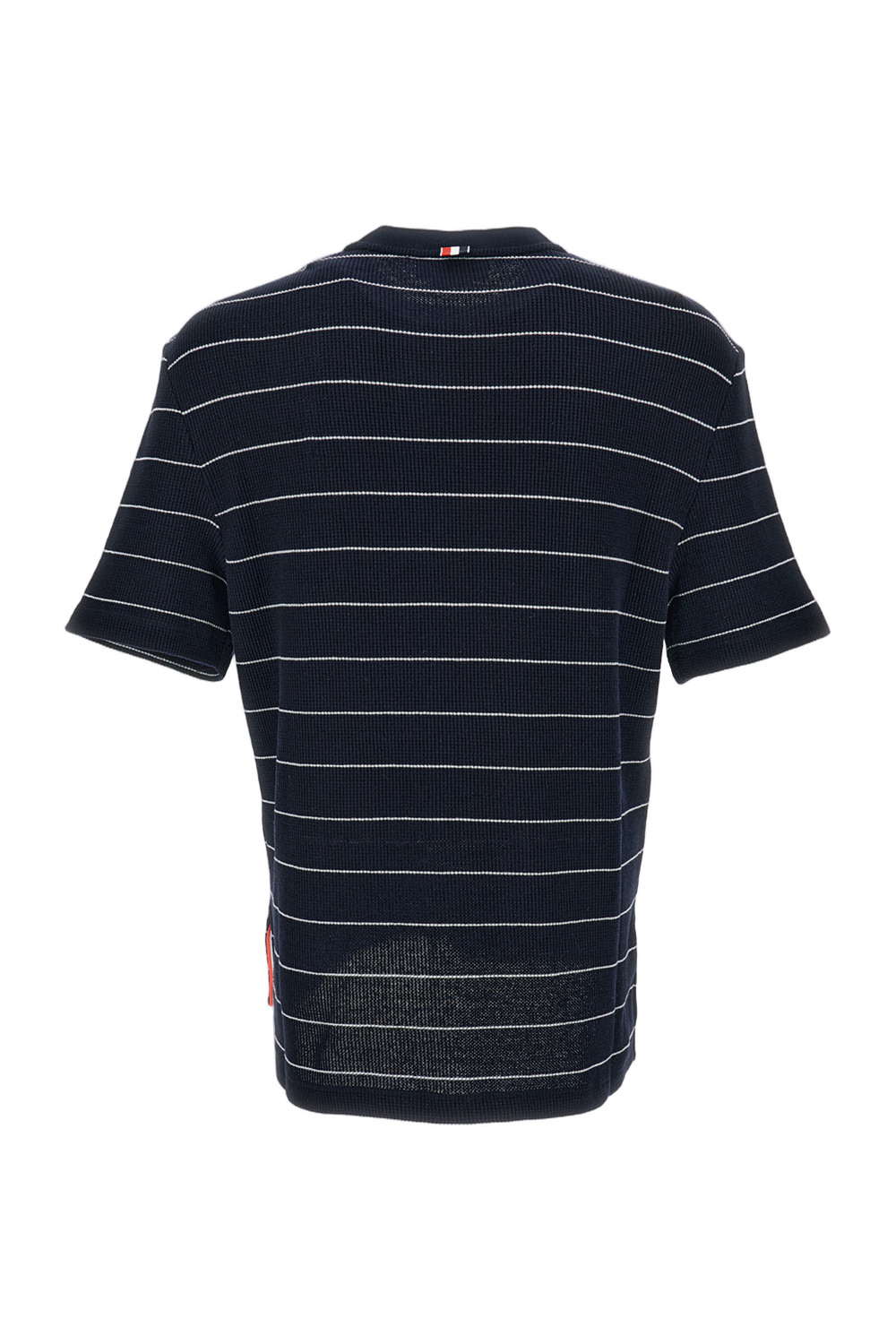 Short Sleeve Tee In Textured Stripe Waffle