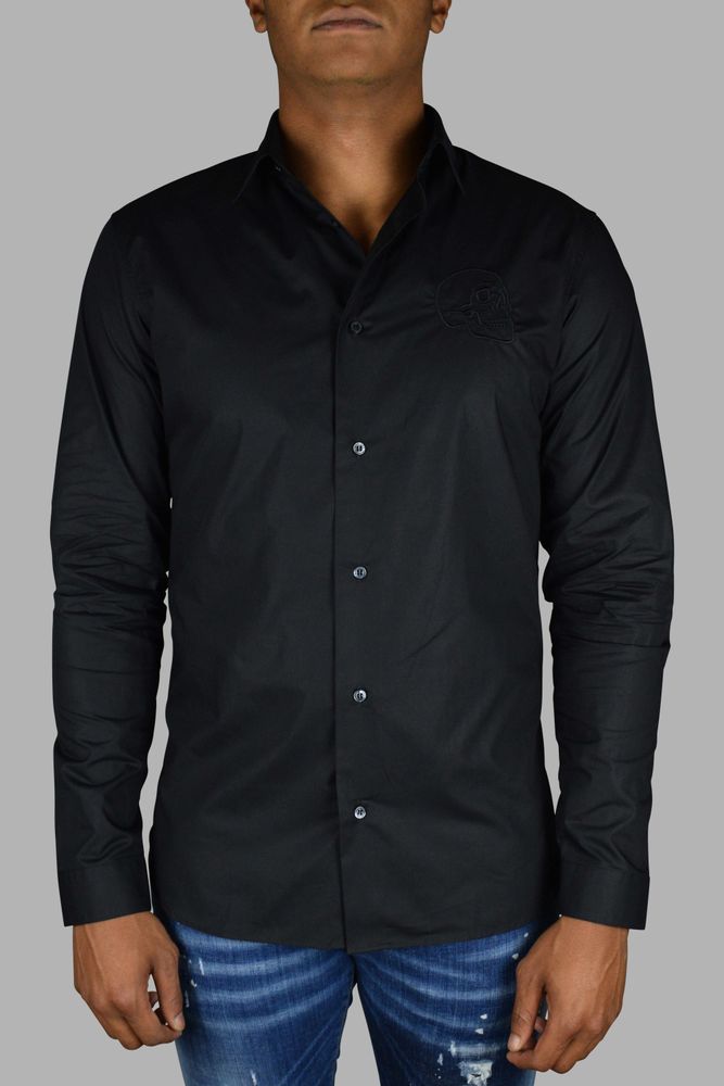 Gold Cut Ls Skull Shirt