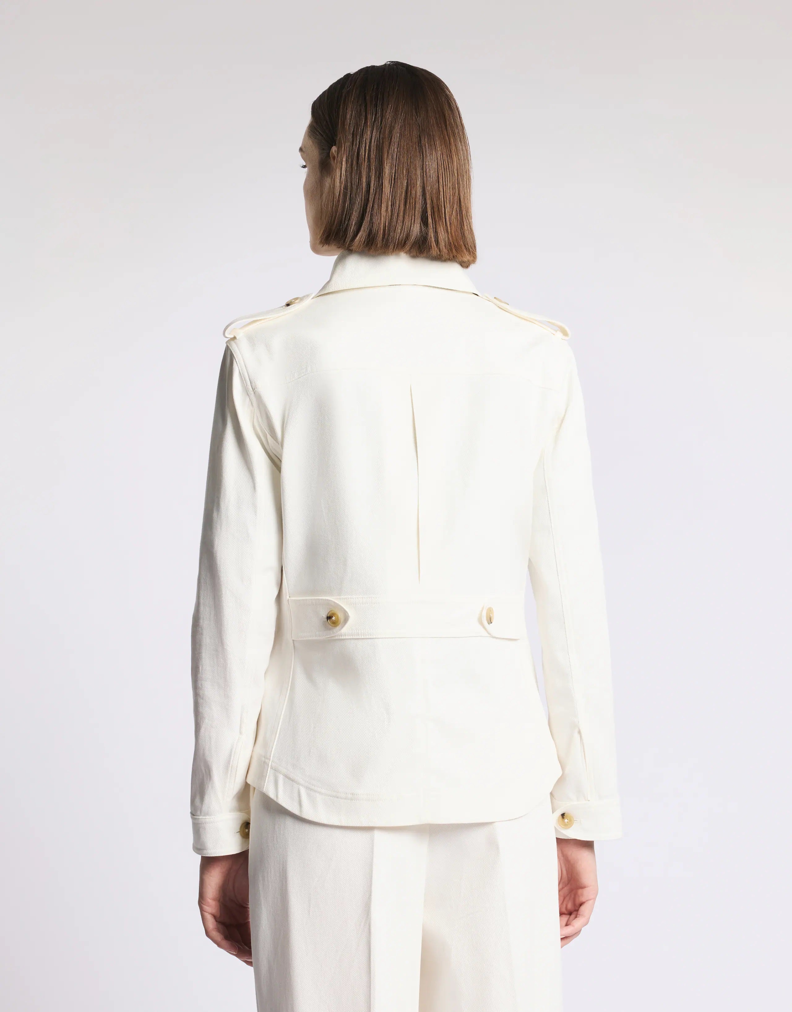 Shirt Jacket with Distinctive Hook Closure