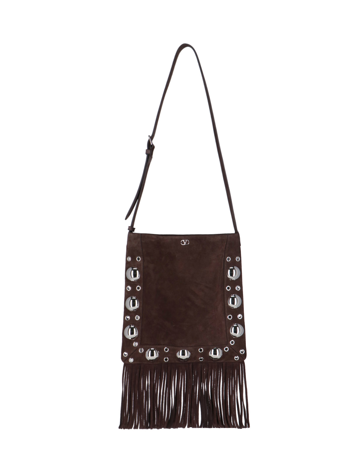 Dark Brown Suede Shoulder Bag