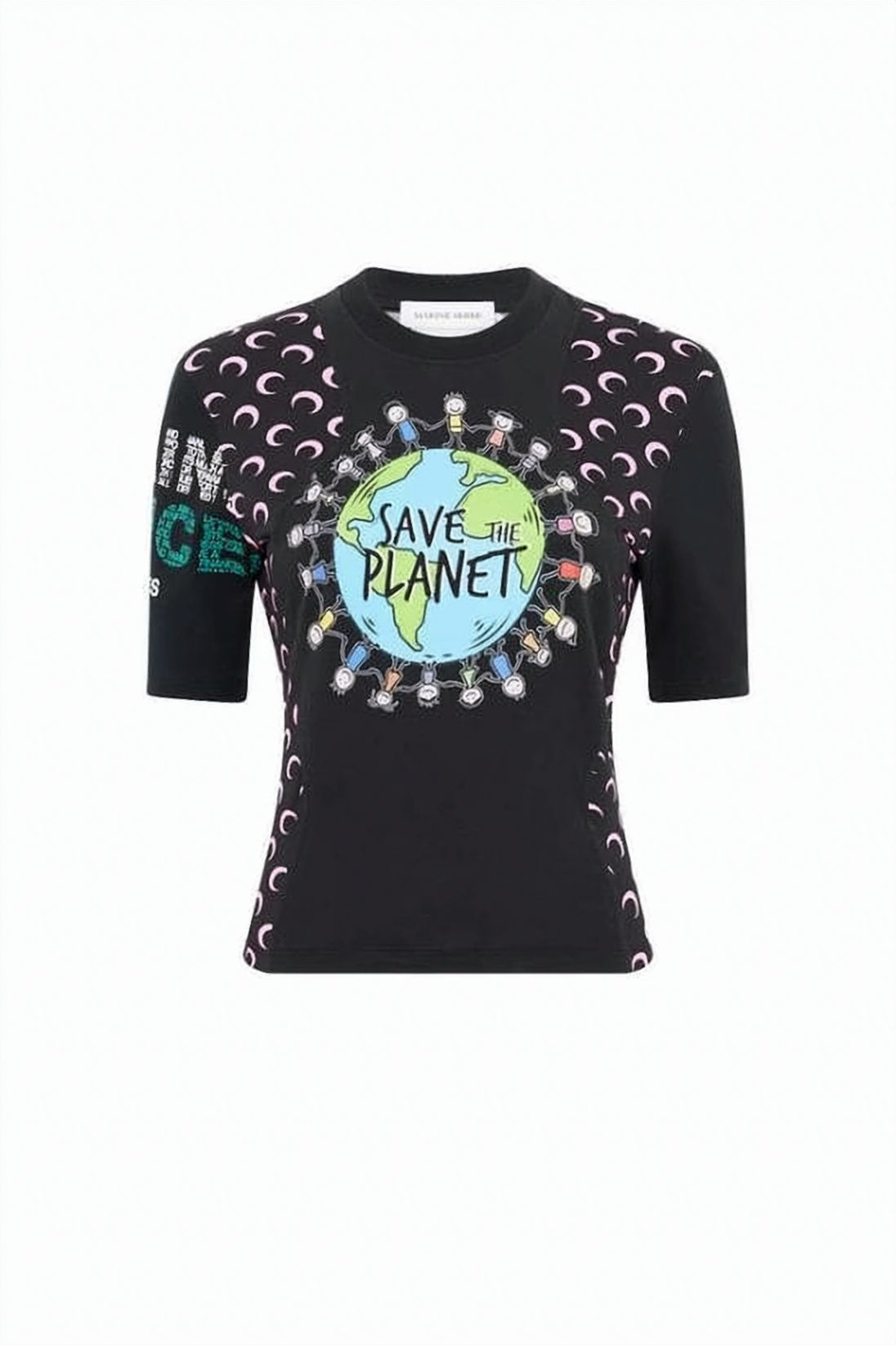 Fitted Black Short-Sleeve Top