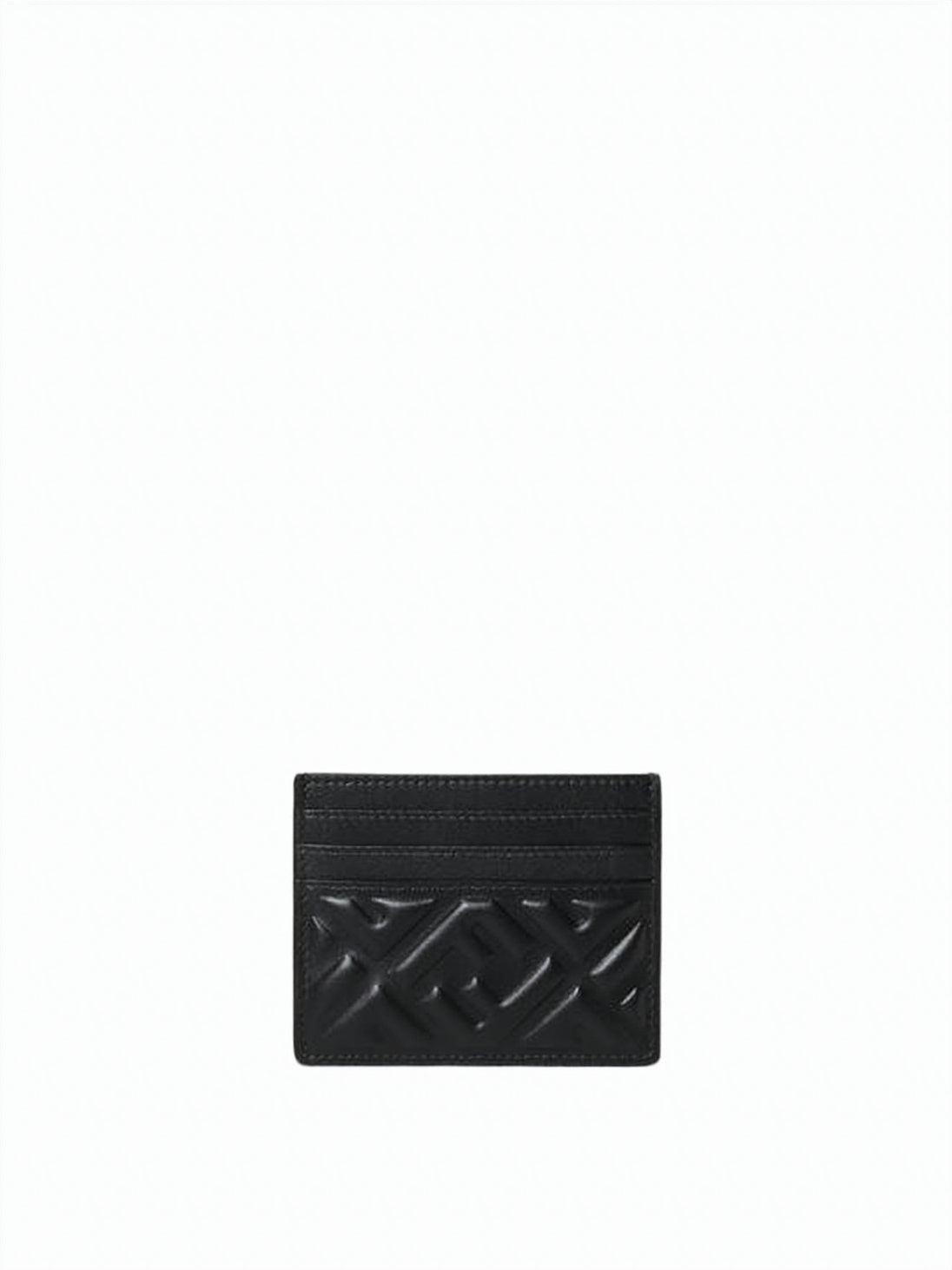 Lambskin Cardholder With Subtle Geometric Embossing