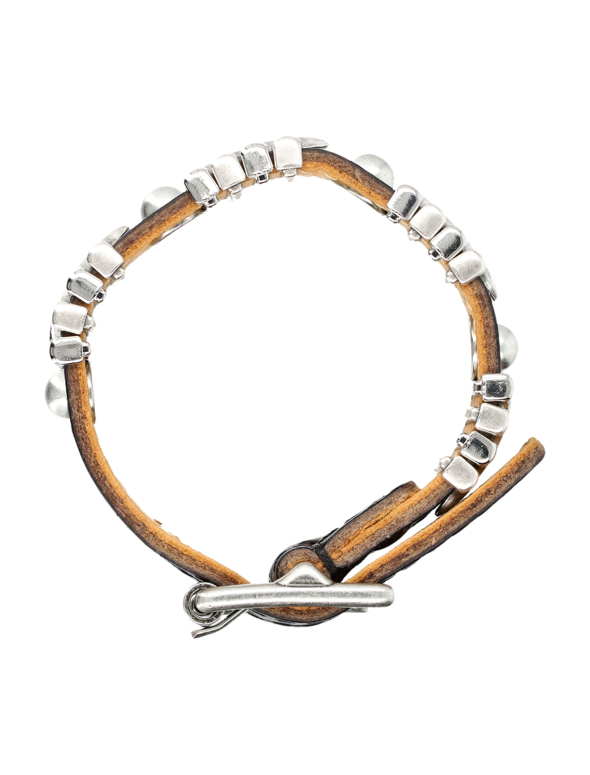 Wave Bracelet In Leather