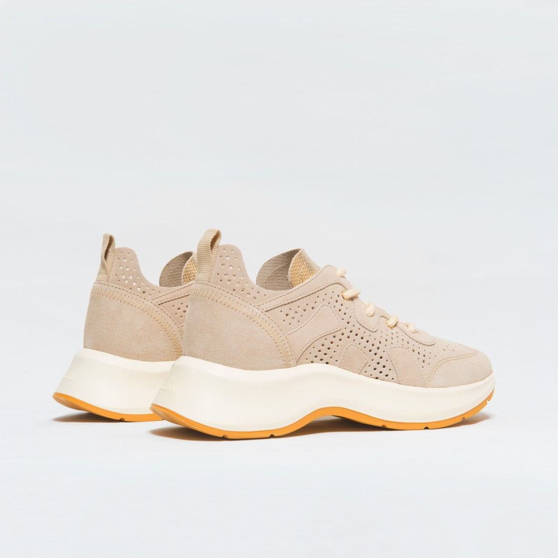 Perforated Beige Suede H585 Sneaker