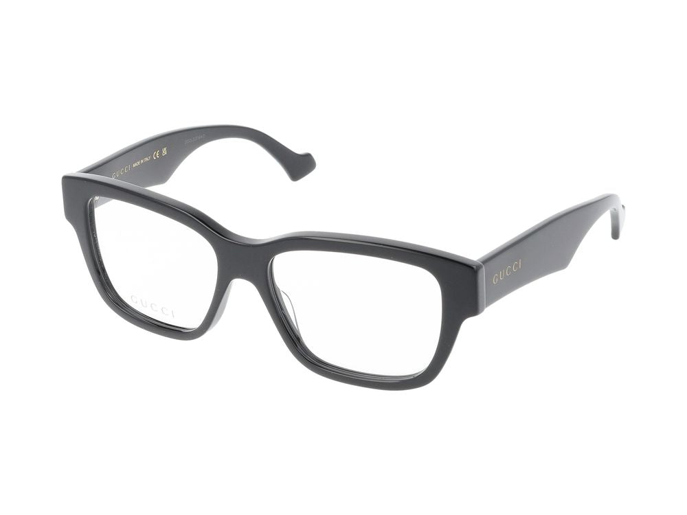 Eyeglasses Gucci GG1428O 004 black black transparent 55/16/145