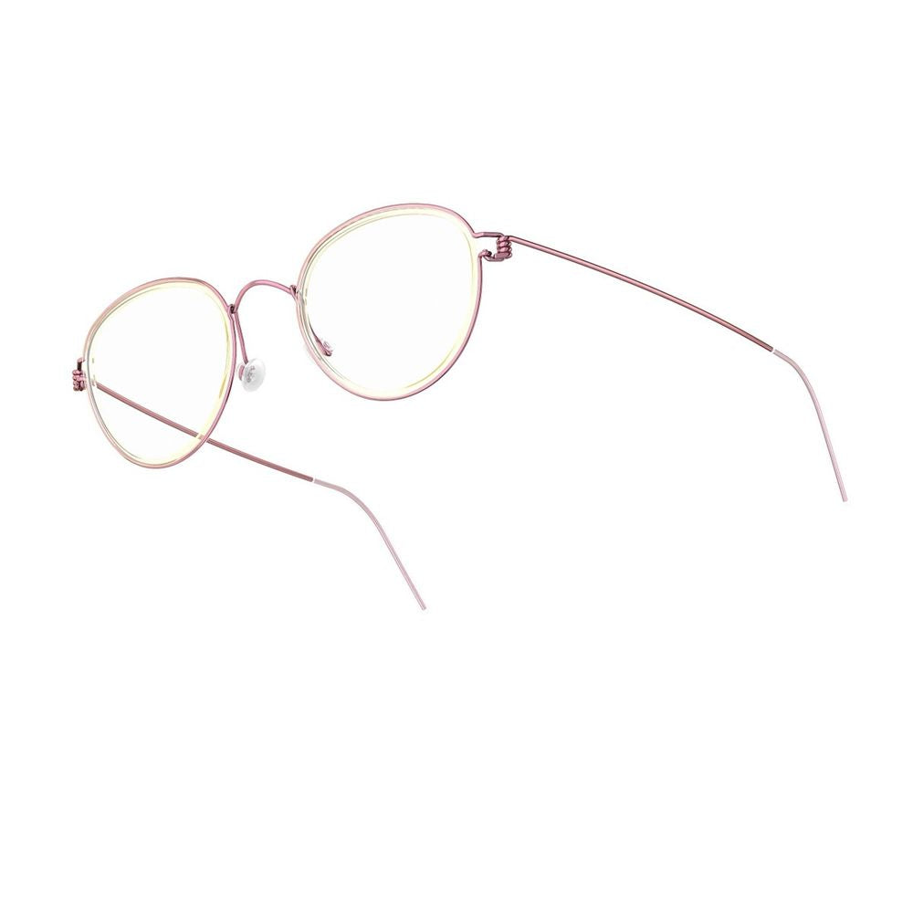Lindberg Kid Teen Air Rim Jackie P70/P70/K226 Beige/Pink Phantos Shaped Eyewear