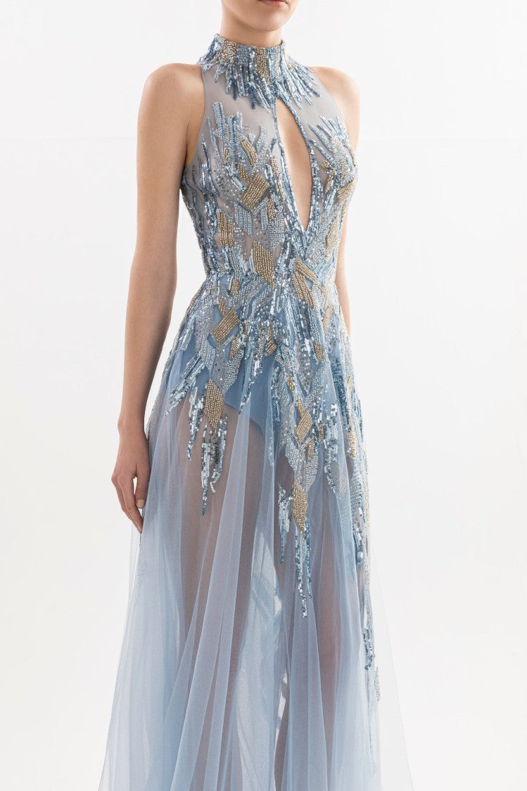 Long Embroidered Dress