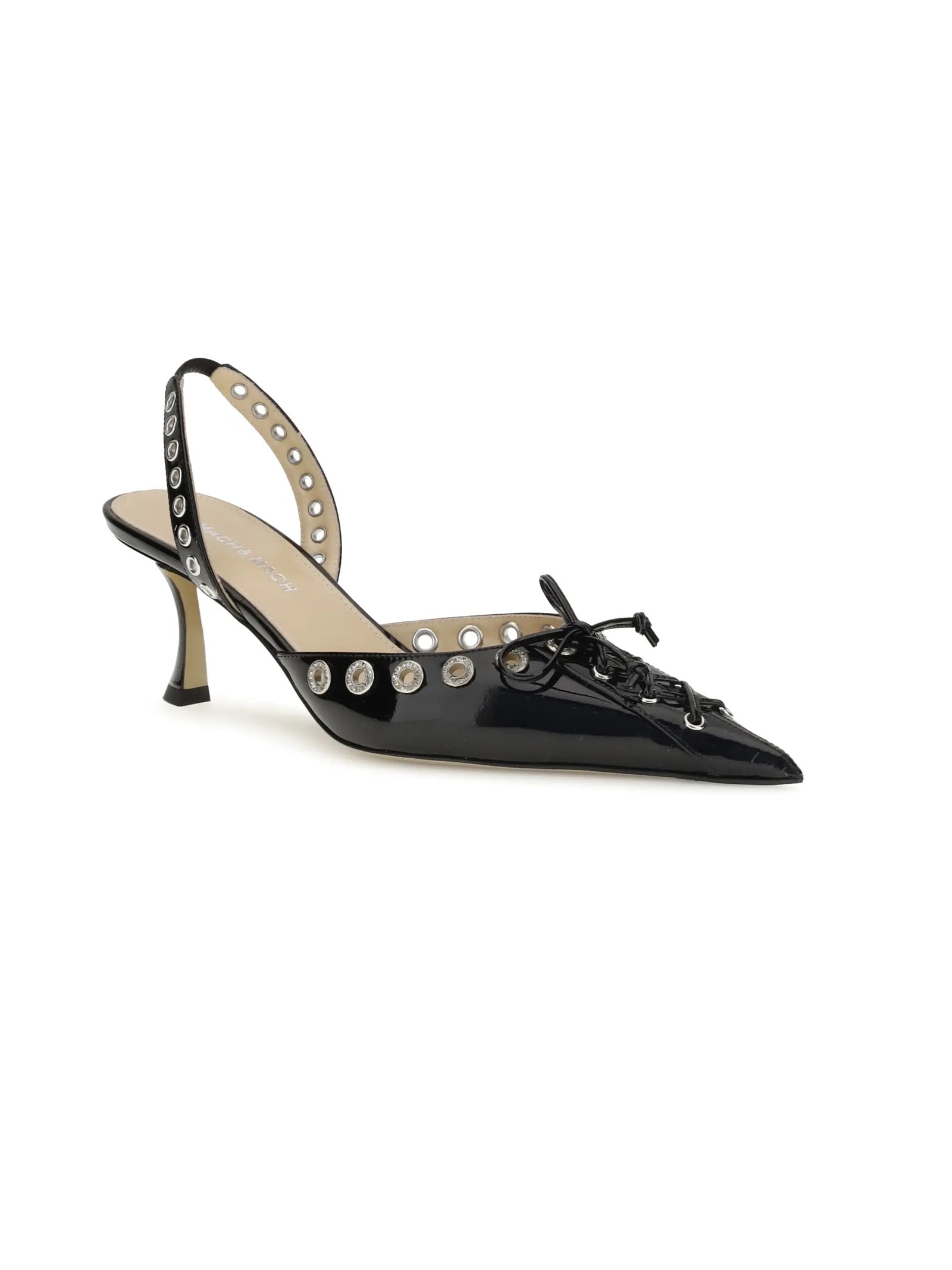 Crystalized Corset Pointed Toe Slingback (65Mm)