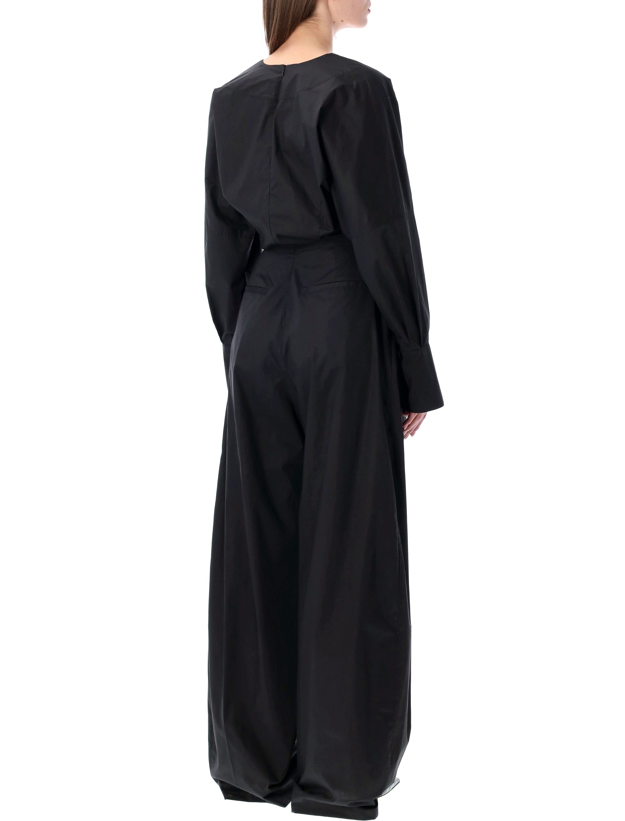 Poplin Drew Jumpsuit With Cinched Waist