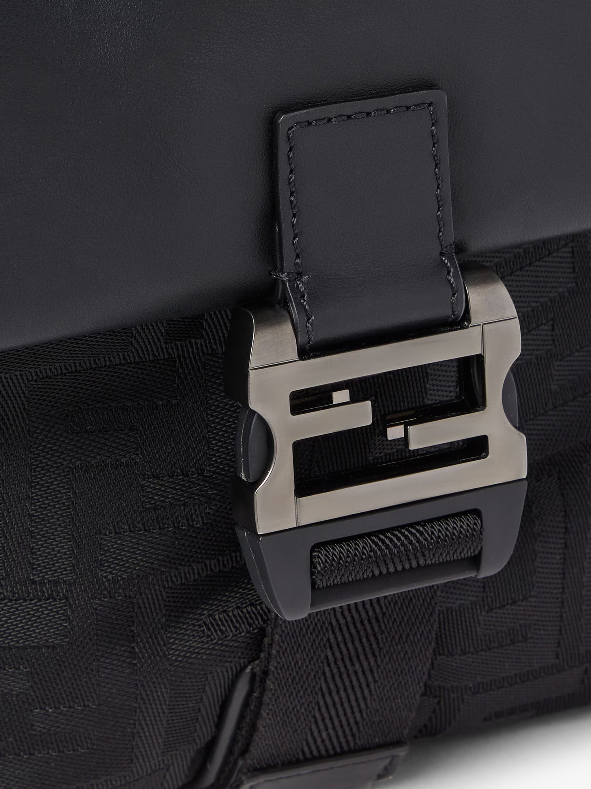 Baguette Cross Nylon FF Embossed Bag