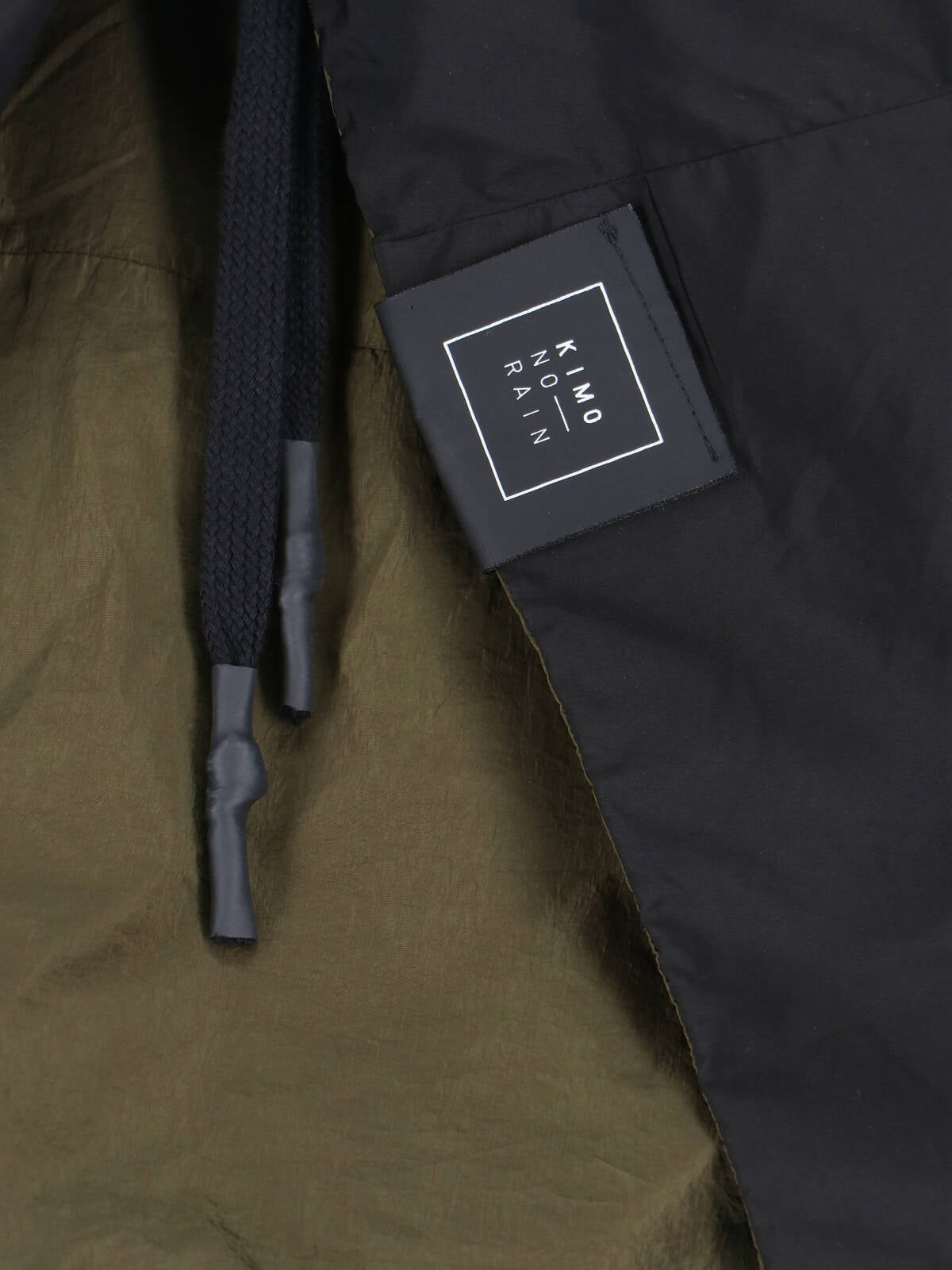 Green Reversible No-Rain Hooded Outerwear Parka