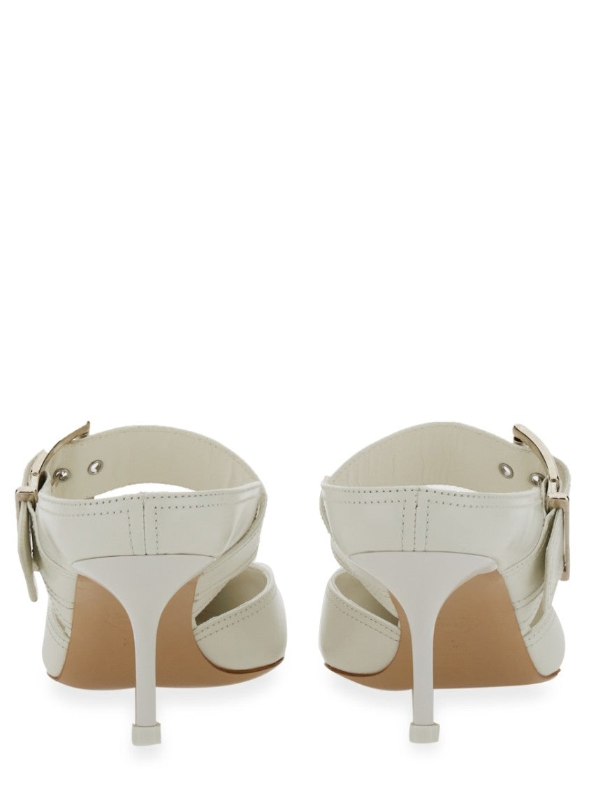 White Leather Punk Sandal