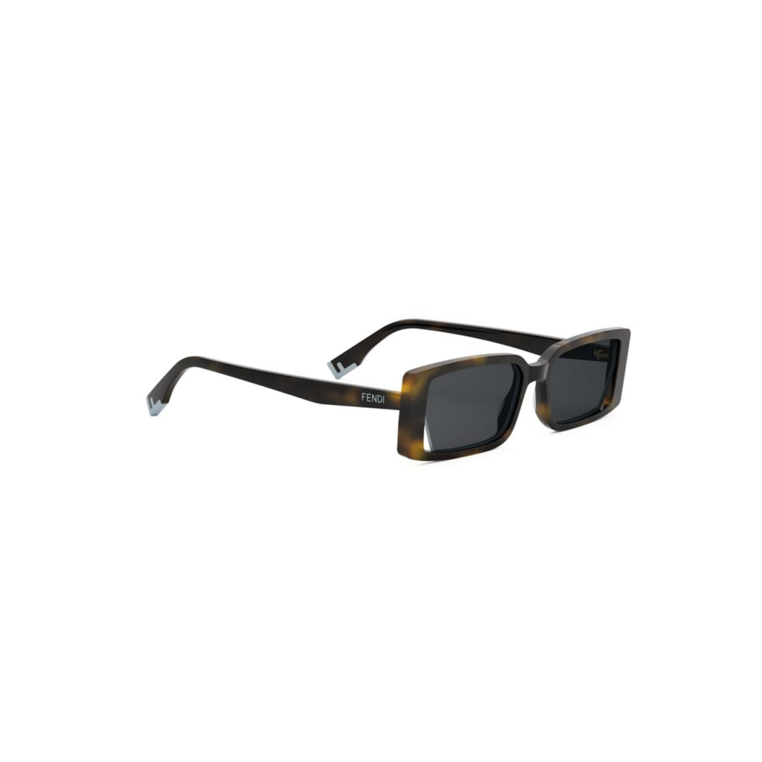 Fe40164i Rectangular Tortoiseshell Sunglasses
